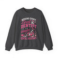 Dental Assistant Sweatshirt — “Behind Every Great Dentist is an Exhausted Dental Assistant” Cozy Crewneck