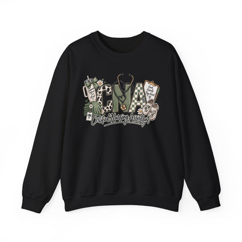 Certified Nurse Assistant Crewneck Sweatshirt — "Certified Nursing Assistant" Graphic Pullover