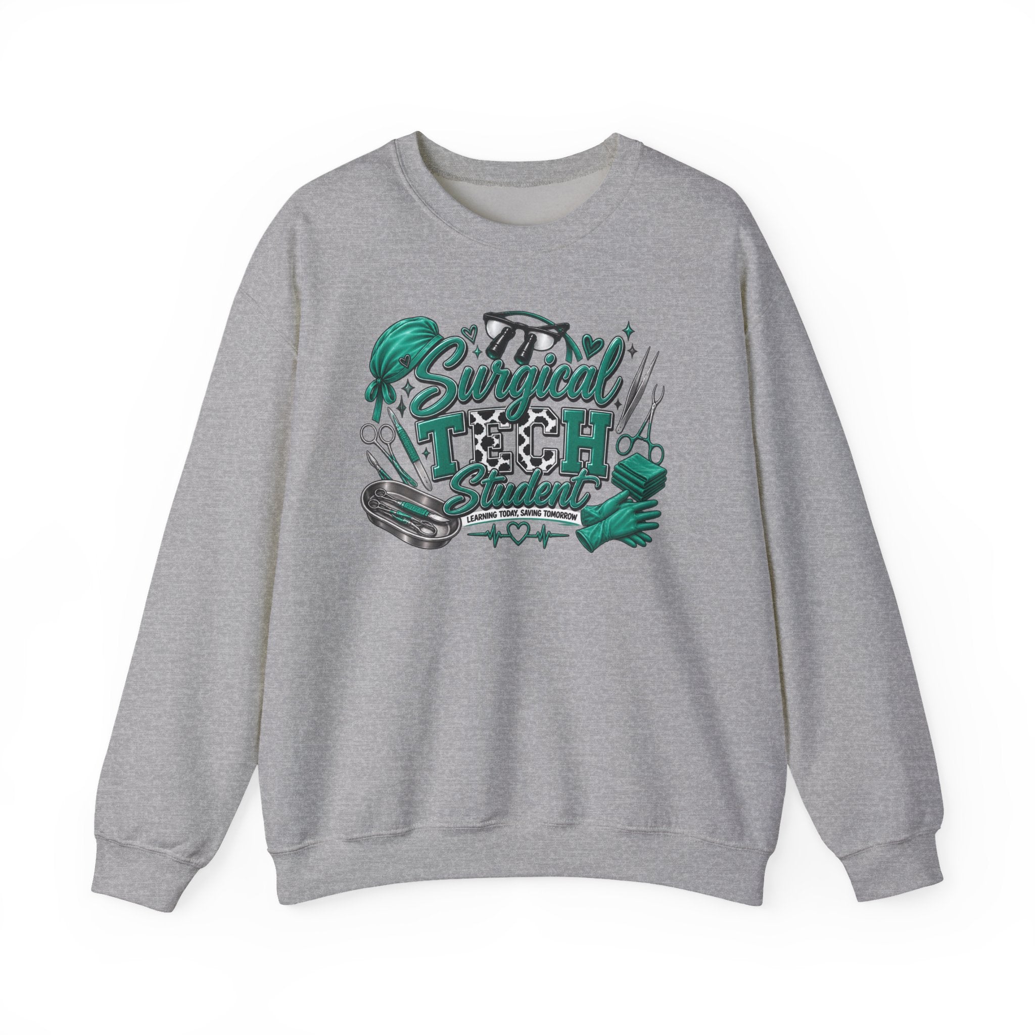 Clinical Support Crewneck Sweatshirt — "Pray Patient, Pray Clinical Support" Pink Ribbon Design
