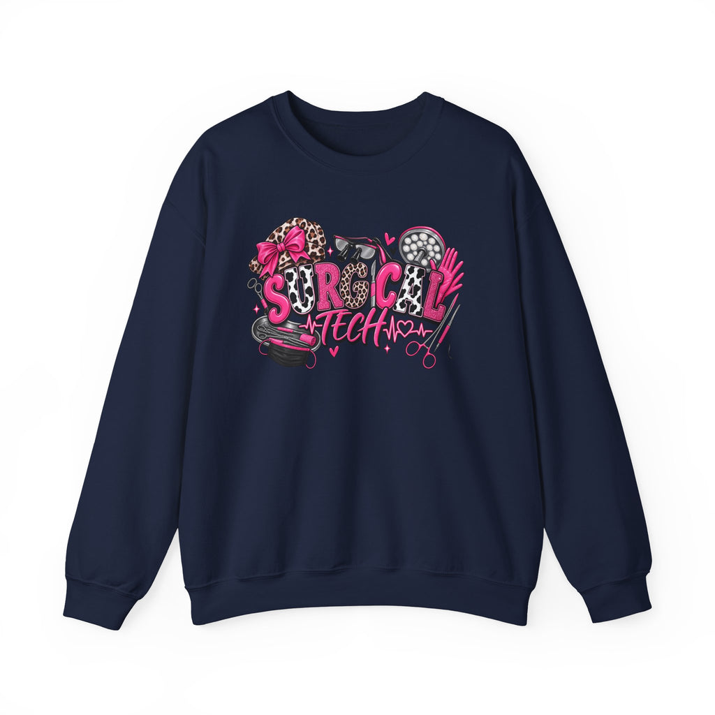 Cheetah Surgical tech Crewneck Sweatshirt —