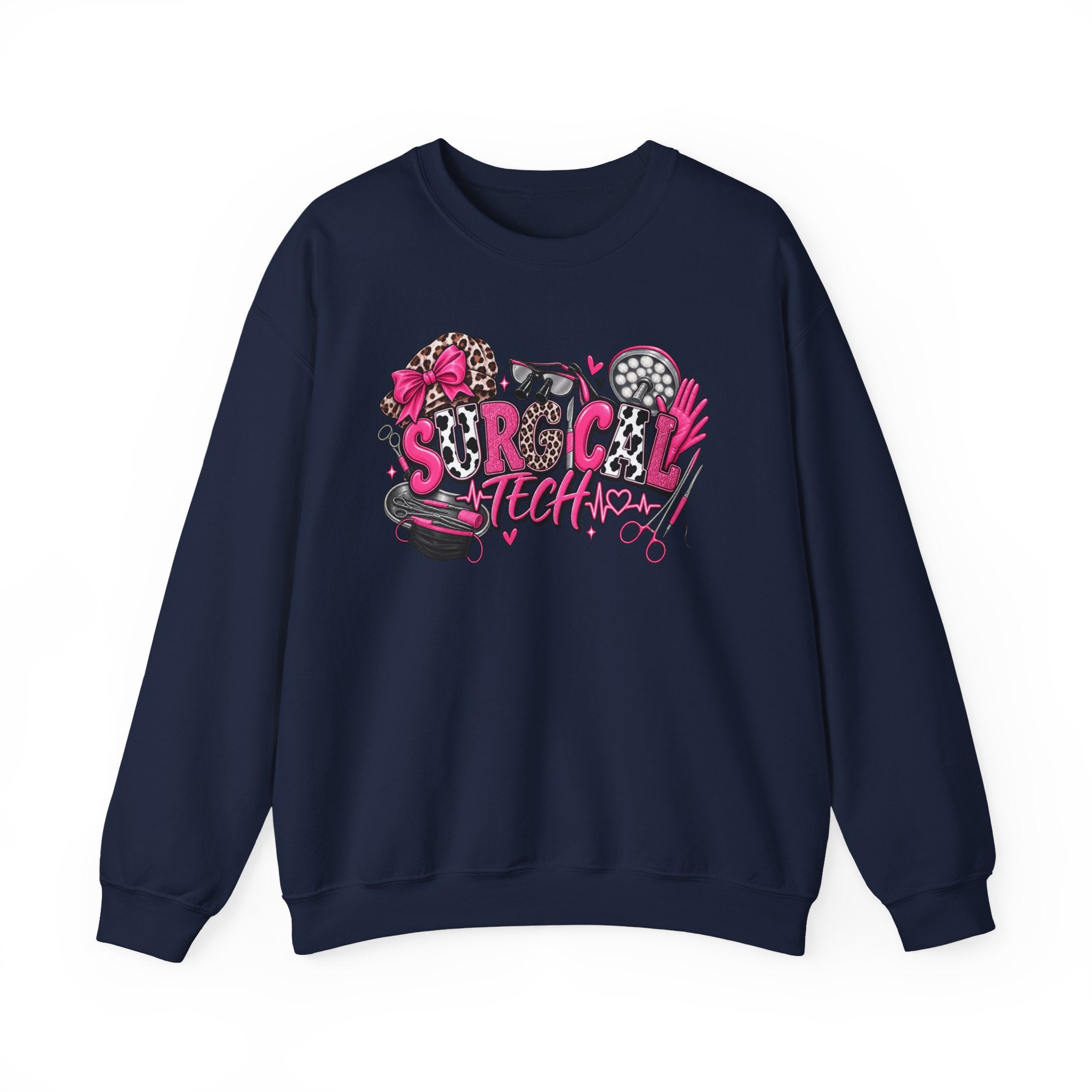 Cheetah Surgical tech Crewneck Sweatshirt —