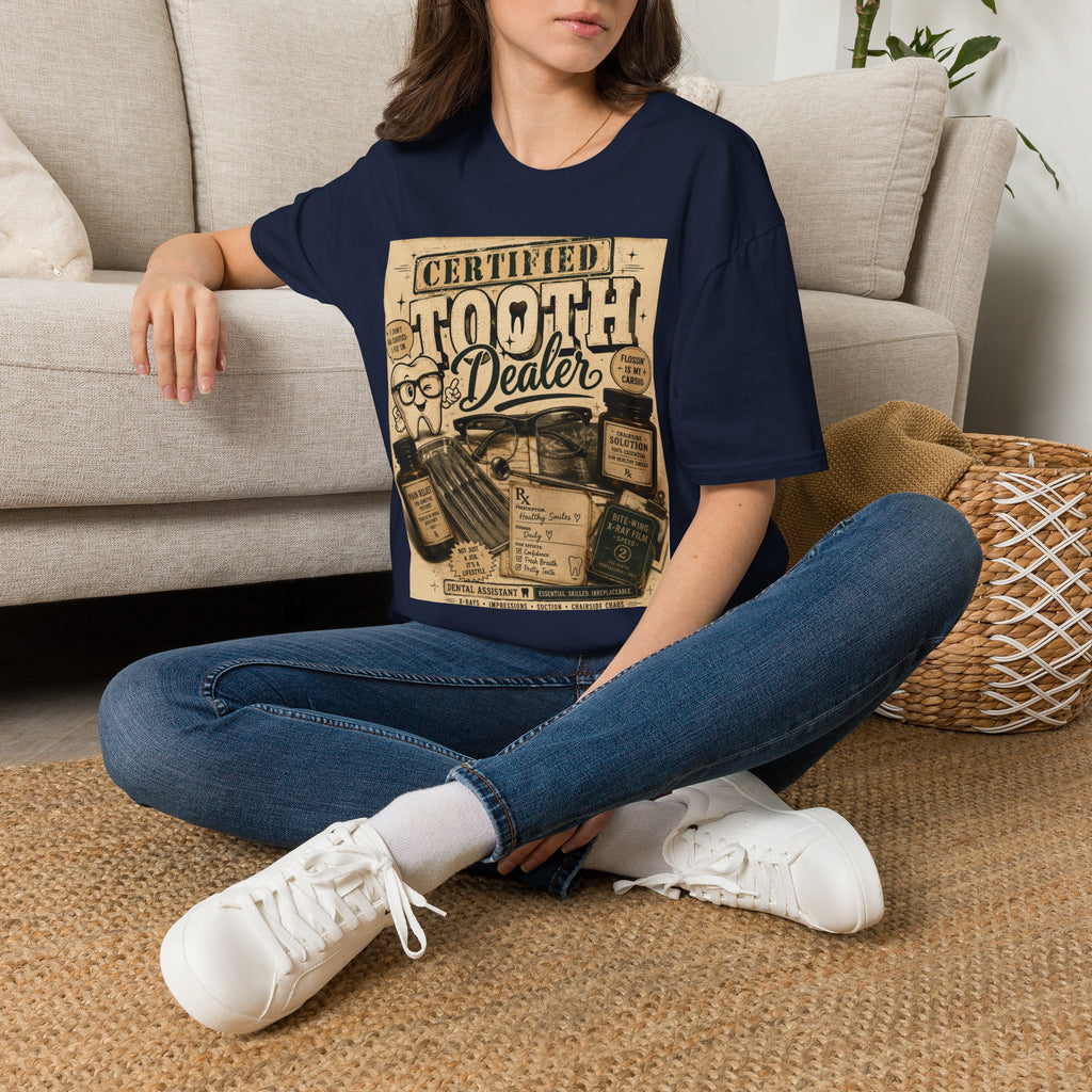 Certified Tooth Dealer T-Shirt — Funny Dental Hygienist Dentist Gift