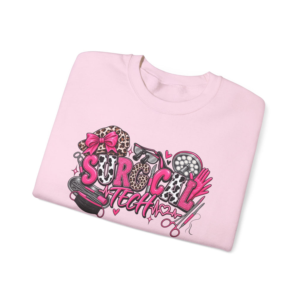 Cheetah Surgical tech Crewneck Sweatshirt —
