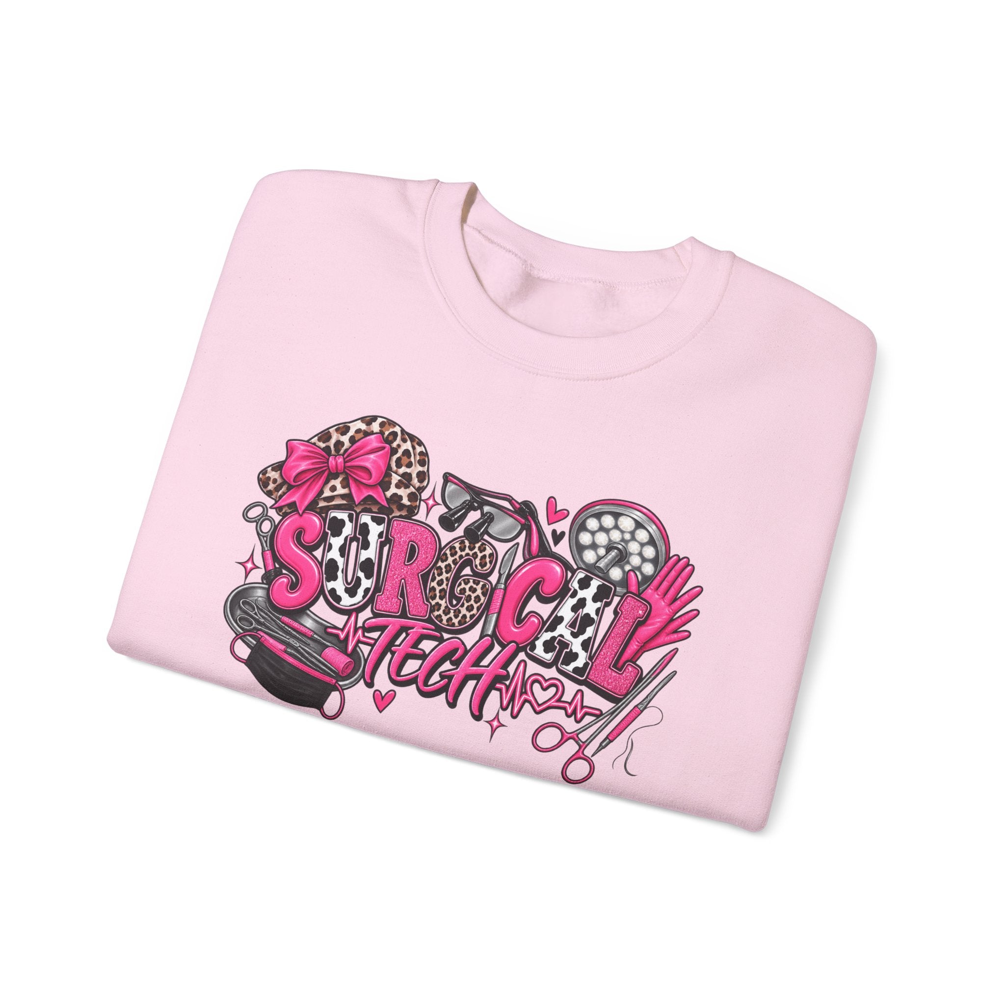 Cheetah Surgical tech Crewneck Sweatshirt —