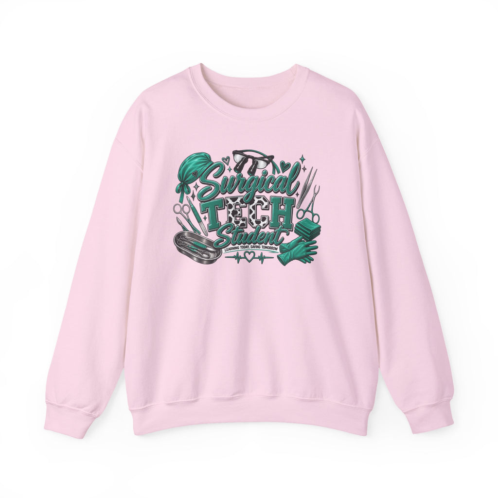 Clinical Support Crewneck Sweatshirt — "Pray Patient, Pray Clinical Support" Pink Ribbon Design