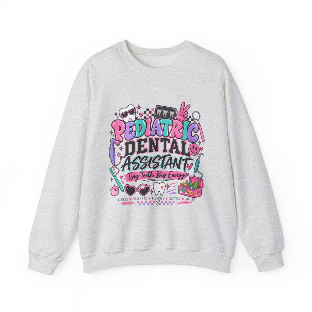 Pediatric Dental Assistant Sweatshirt — Cute Colorful Dental Crewneck