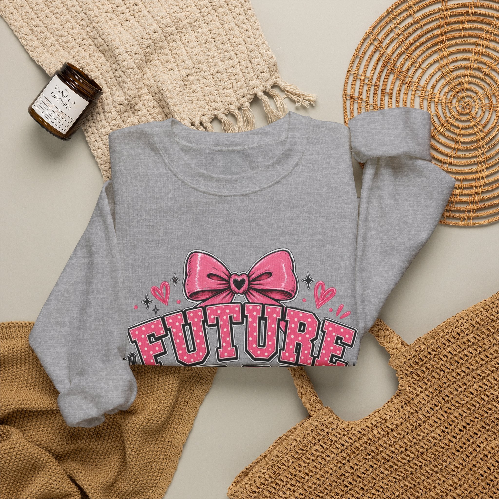 Future RN Sweatshirt — Cute Pink Nursing Student Crewneck