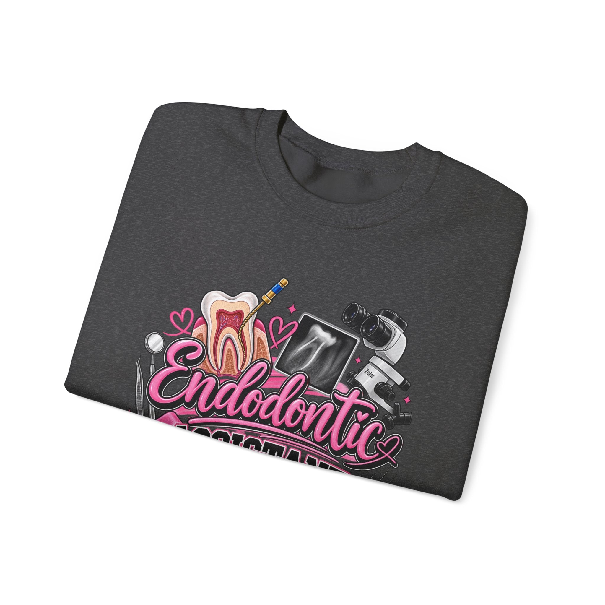 Endodontic Assistant Sweatshirt – Dental Team Crewneck, Cute Dental Tools Design