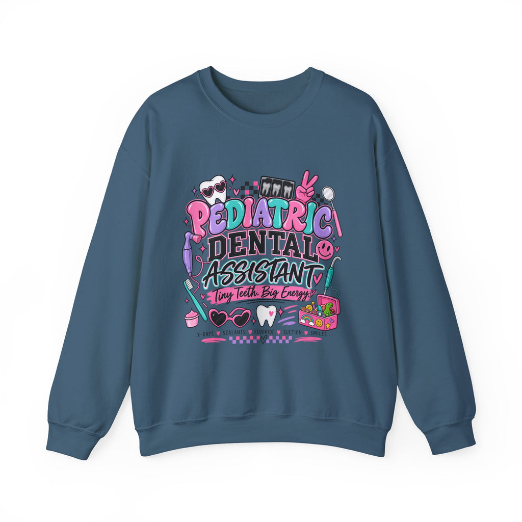 Pediatric Dental Assistant Sweatshirt — Cute Colorful Dental Crewneck
