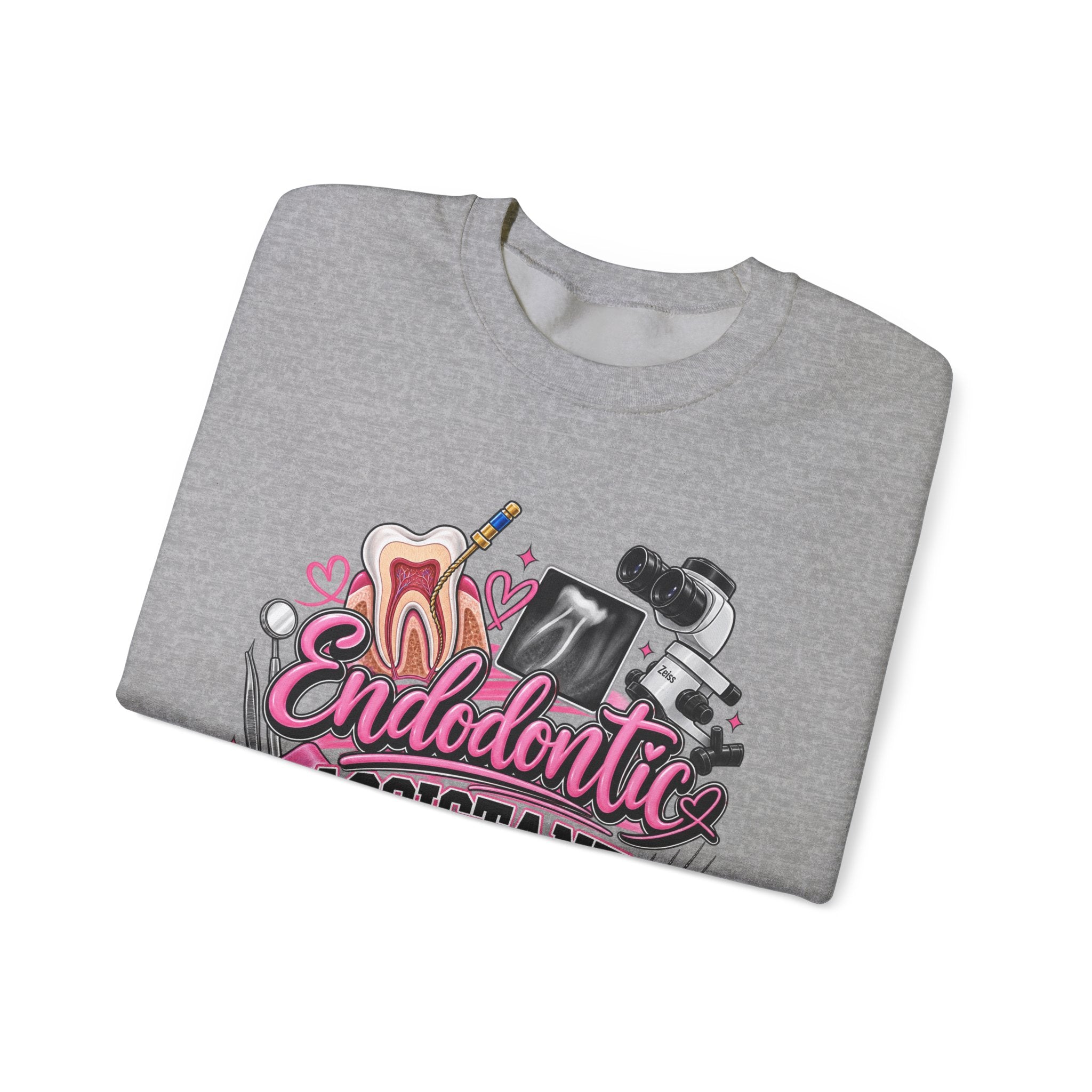 Endodontic Assistant Sweatshirt – Dental Team Crewneck, Cute Dental Tools Design