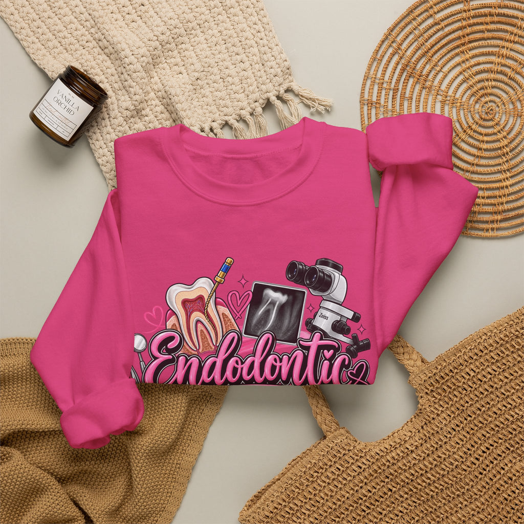 Endodontic Assistant Sweatshirt – Dental Team Crewneck, Cute Dental Tools Design