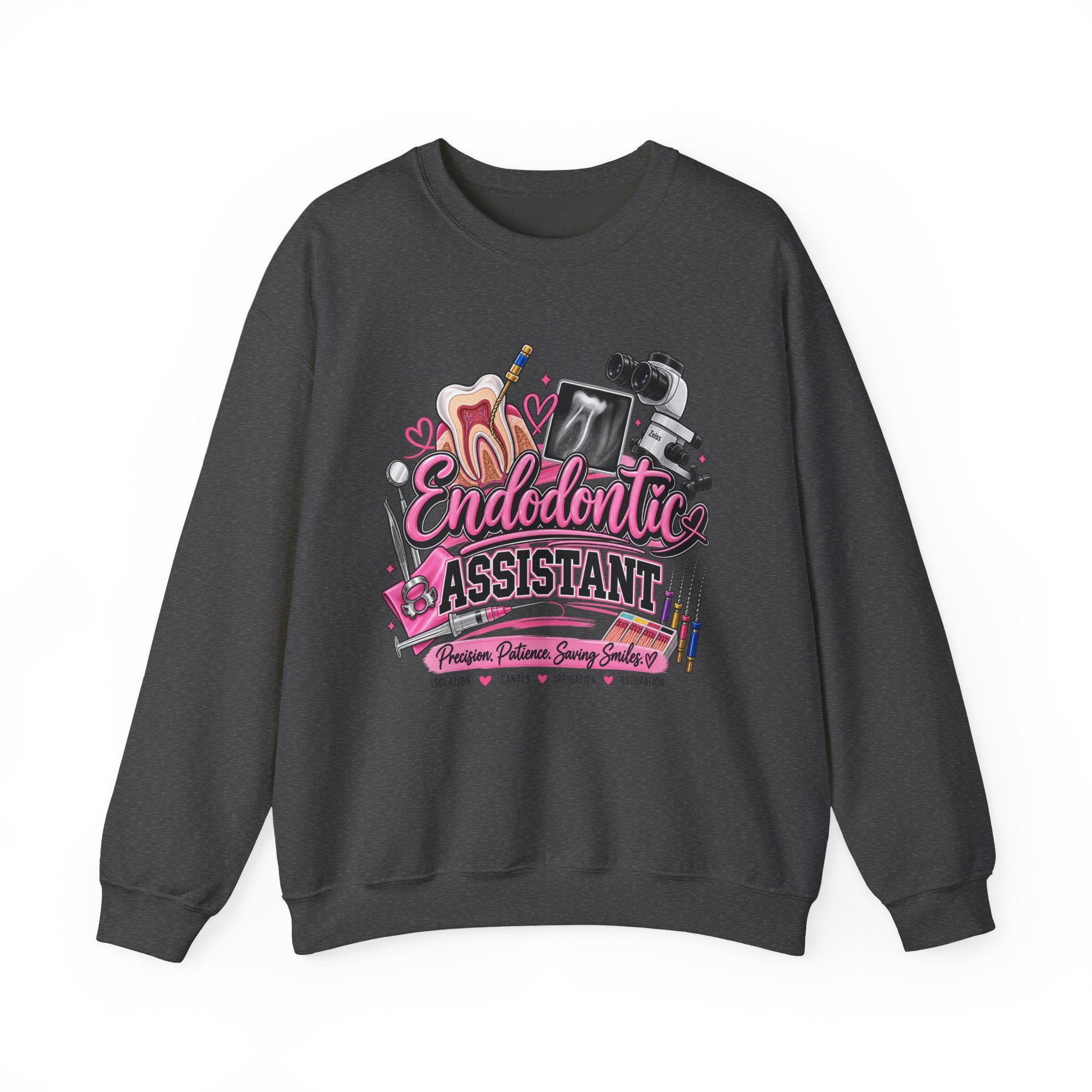 Endodontic Assistant Sweatshirt – Dental Team Crewneck, Cute Dental Tools Design