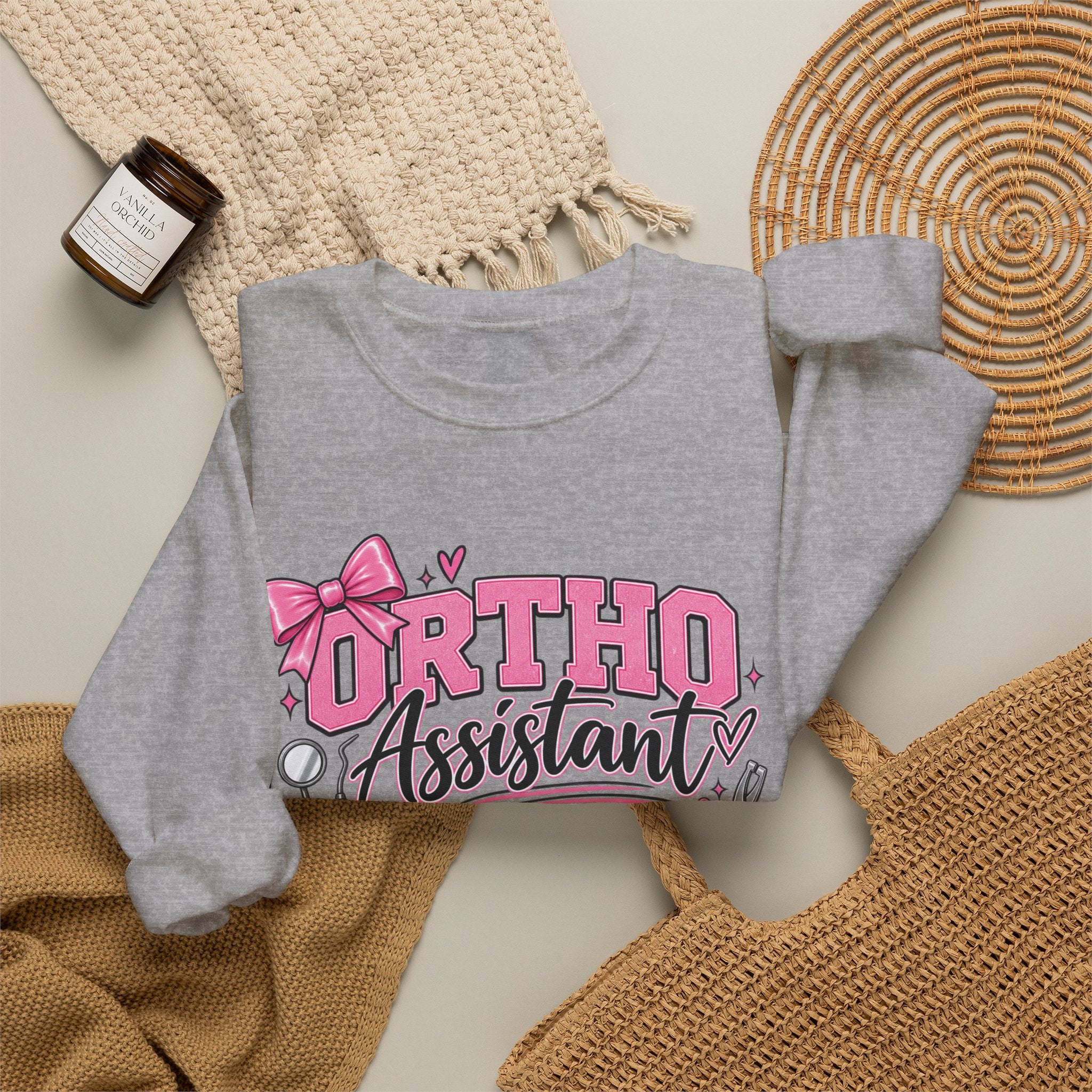 Ortho Assistant Sweatshirt — "Tightening Wires, Changing Lives" Crewneck for Orthodontic Assistants