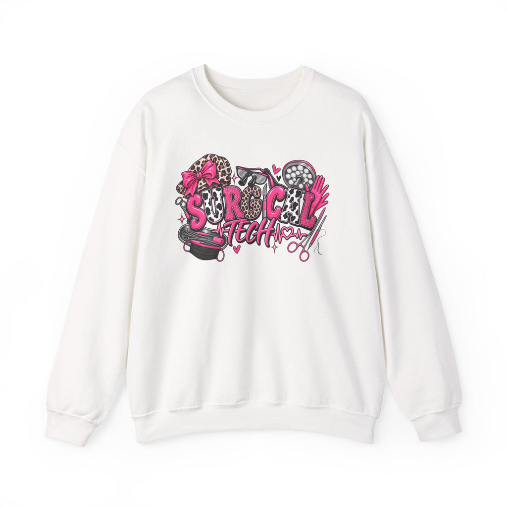 Cheetah Surgical tech Crewneck Sweatshirt —