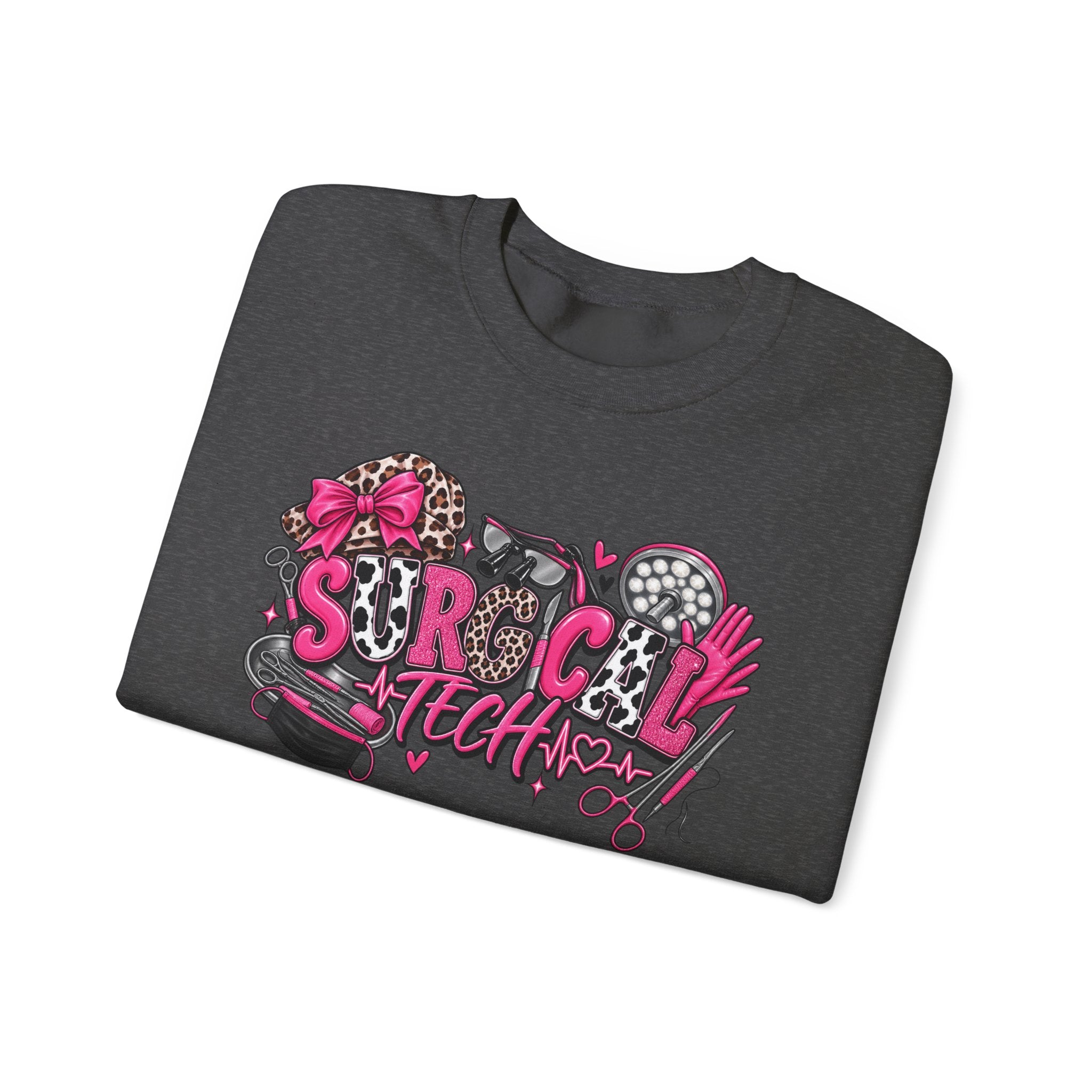 Cheetah Surgical tech Crewneck Sweatshirt —