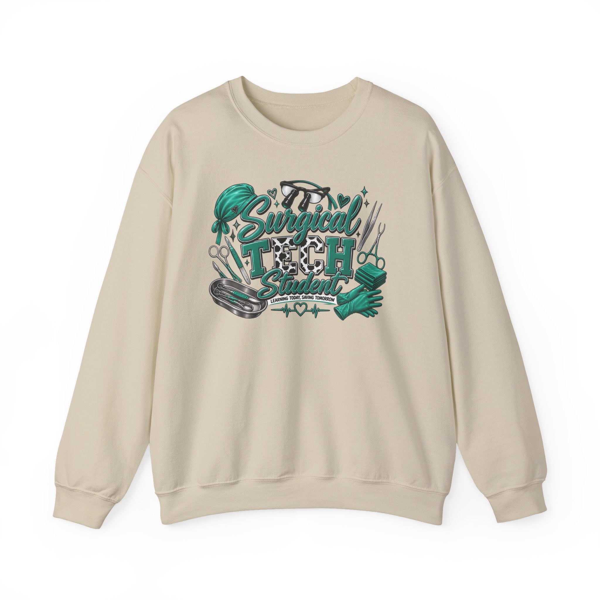 Clinical Support Crewneck Sweatshirt — "Pray Patient, Pray Clinical Support" Pink Ribbon Design