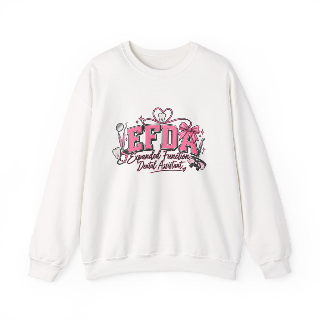 EFDA Dental Assistant Crewneck Sweatshirt — Expanded Function Dental Assistant Graphic Sweatshirt