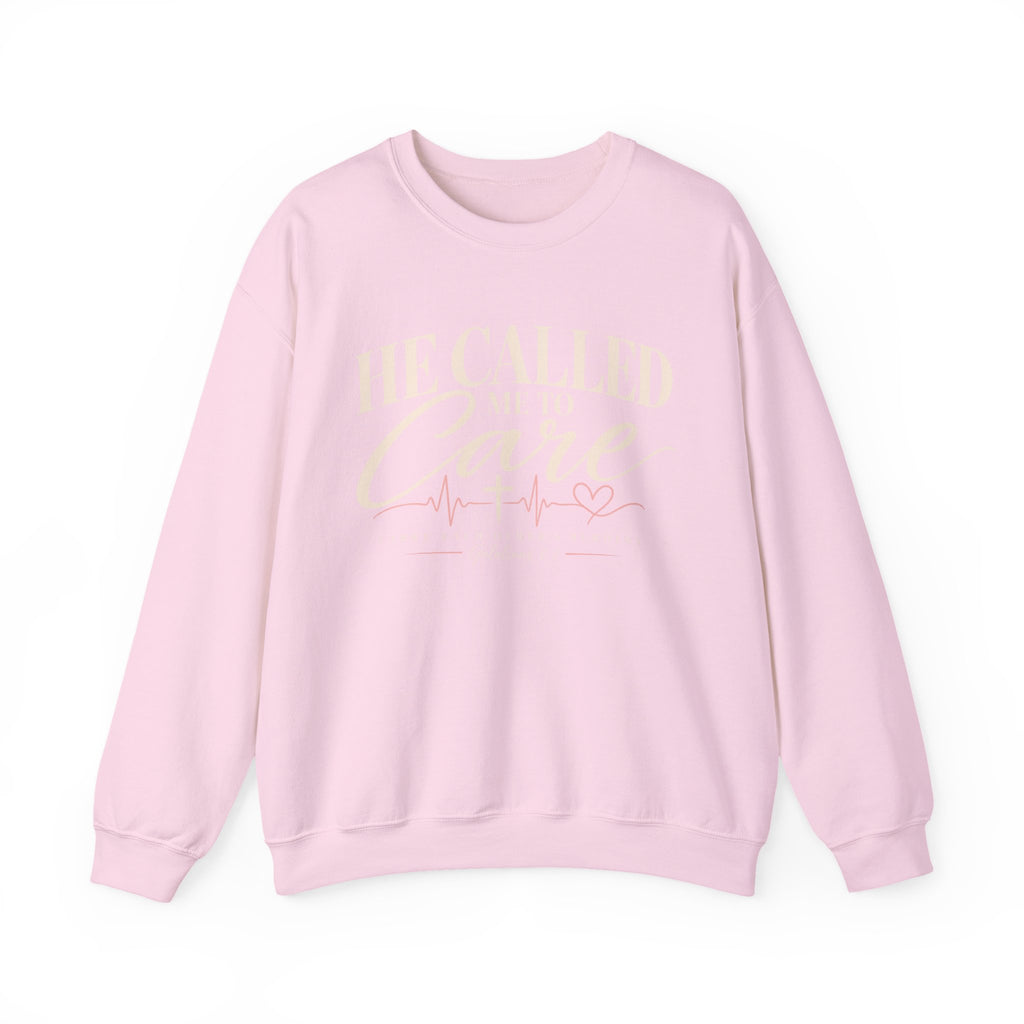 He Called Me to Care Sweatshirt — Christian Nurse Healthcare Crewneck