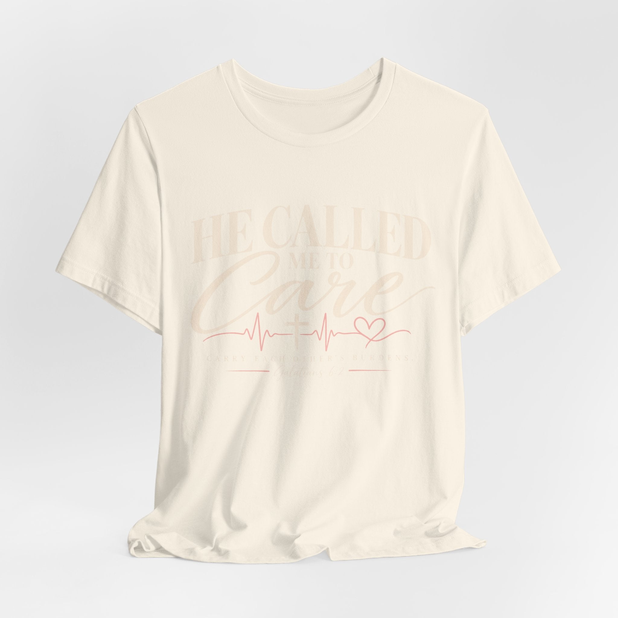 He Called Me to Care Tee — Nurse / Healthcare Heartbeat Graphic T‑Shirt
