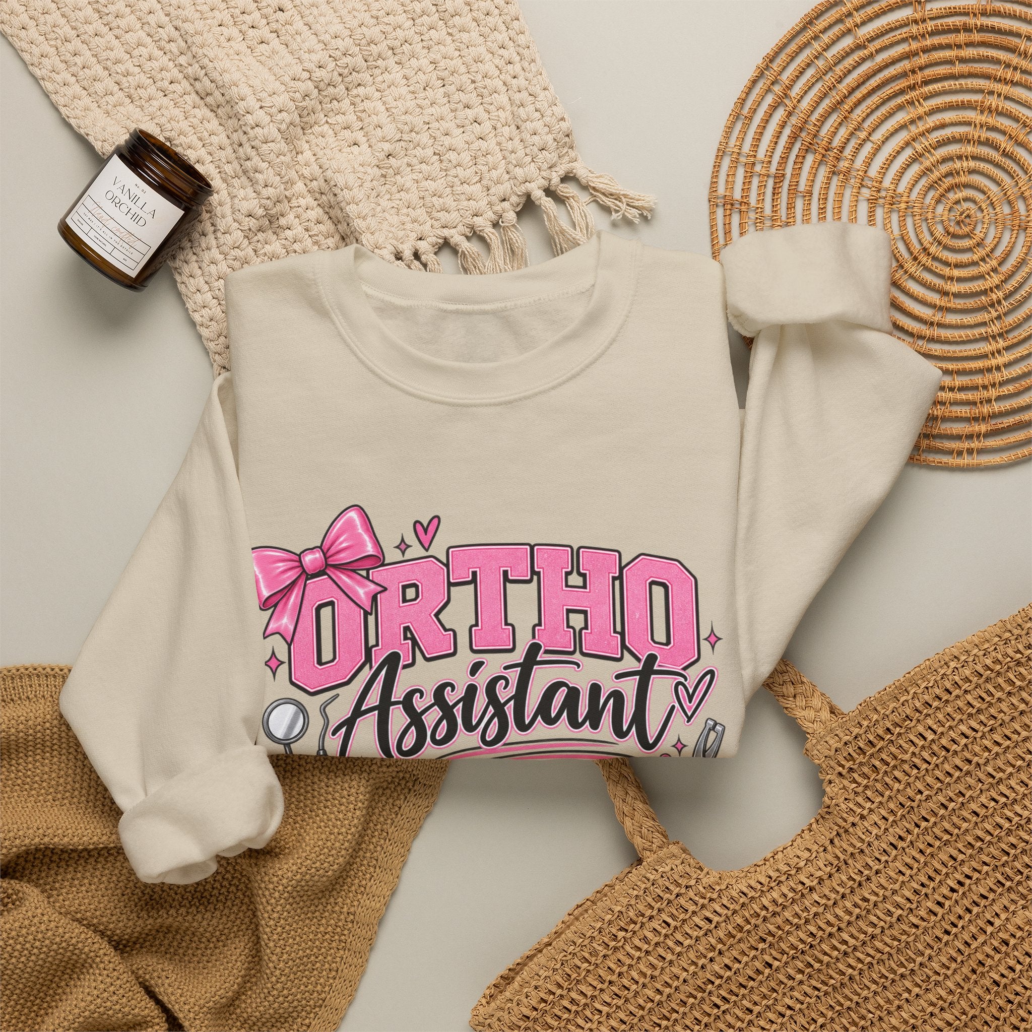 Ortho Assistant Sweatshirt — "Tightening Wires, Changing Lives" Crewneck for Orthodontic Assistants