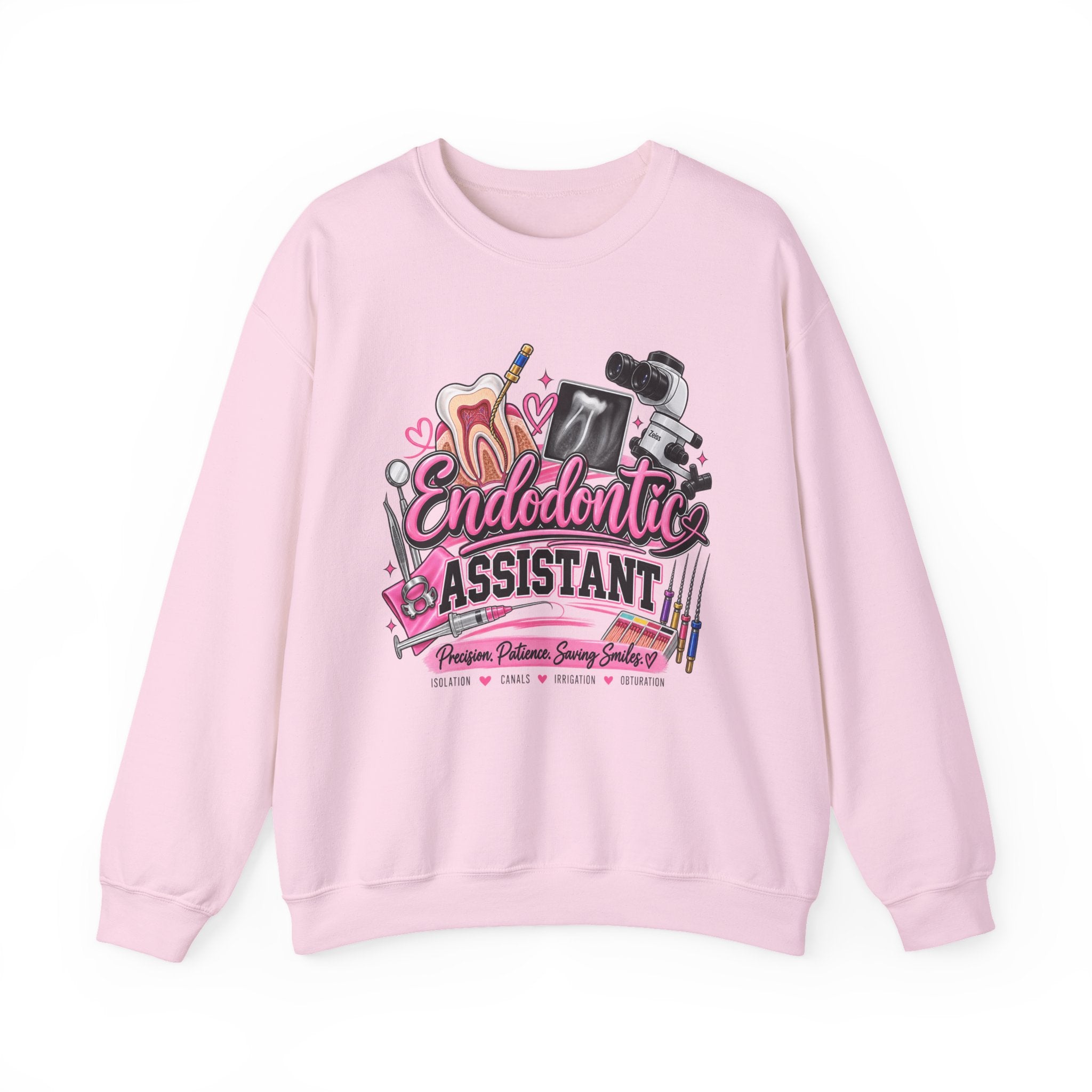 Endodontic Assistant Sweatshirt – Dental Team Crewneck, Cute Dental Tools Design