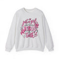 Jesus & Teeth Crewneck Sweatshirt — "Just a Girl Who Loves Jesus & Teeth" Christian Dental Graphic