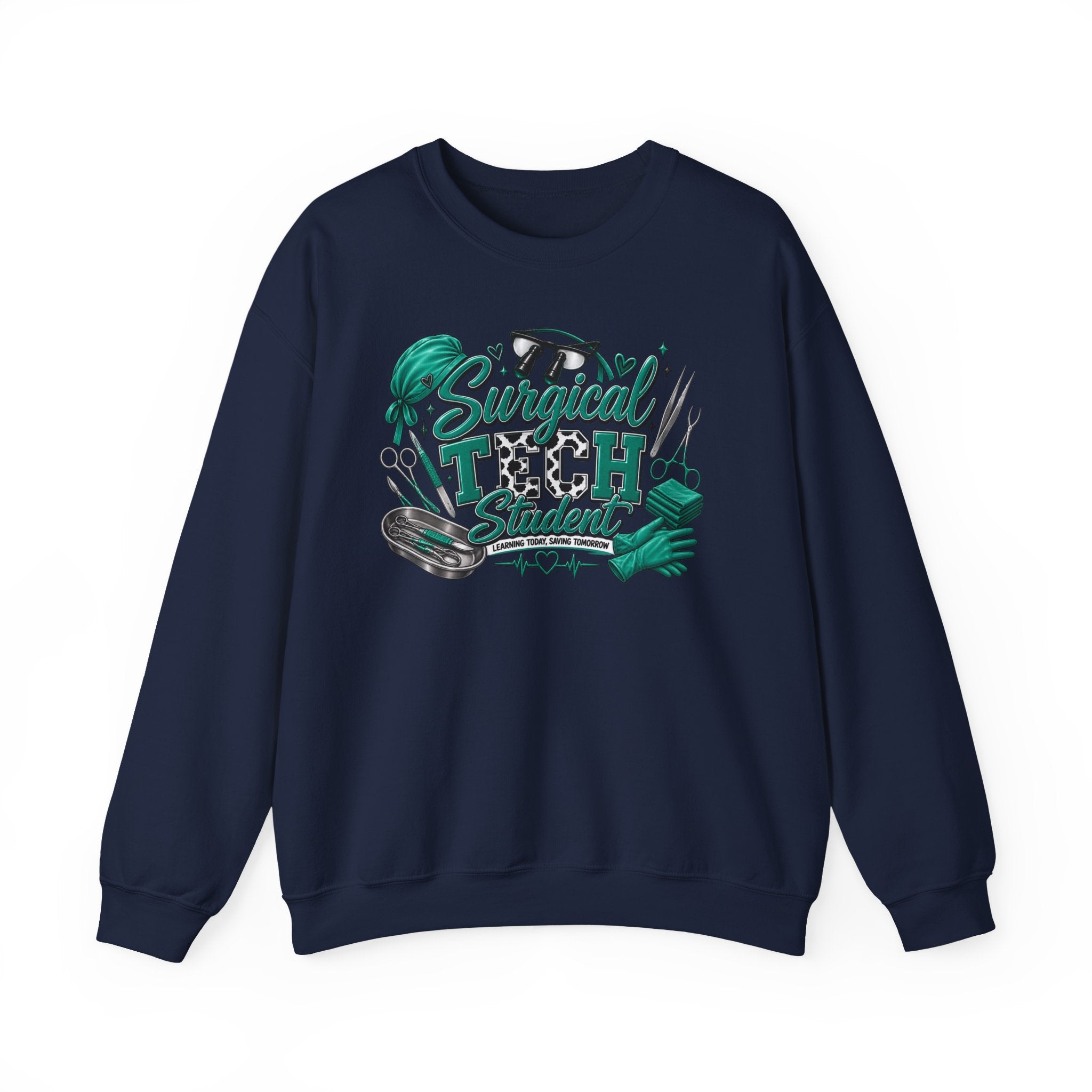 Clinical Support Crewneck Sweatshirt — "Pray Patient, Pray Clinical Support" Pink Ribbon Design