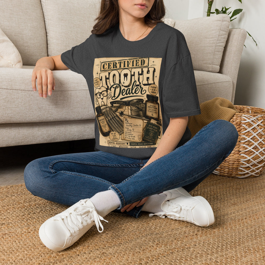 Certified Tooth Dealer T-Shirt — Funny Dental Hygienist Dentist Gift