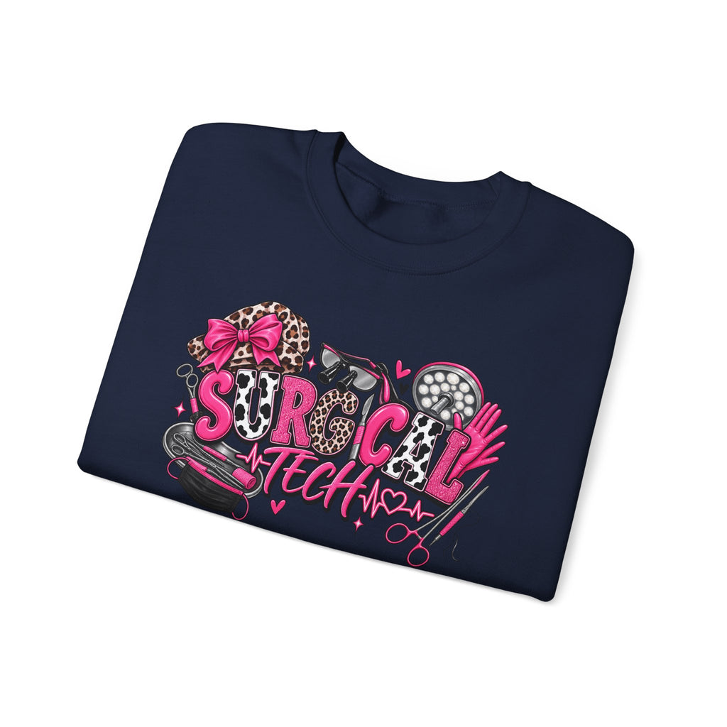 Cheetah Surgical tech Crewneck Sweatshirt —