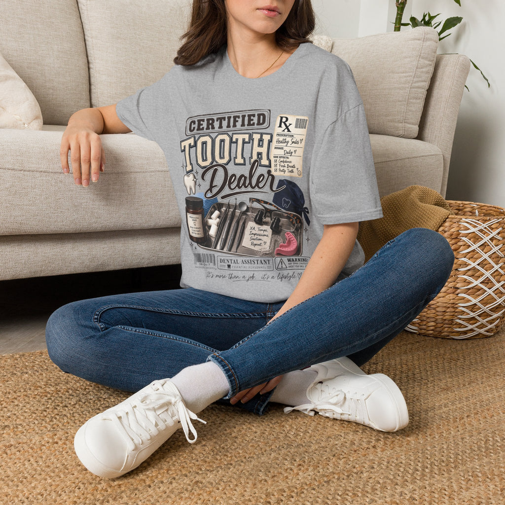 Certified Tooth Dealer T-Shirt — Funny Dental Hygienist/Assistant Tee