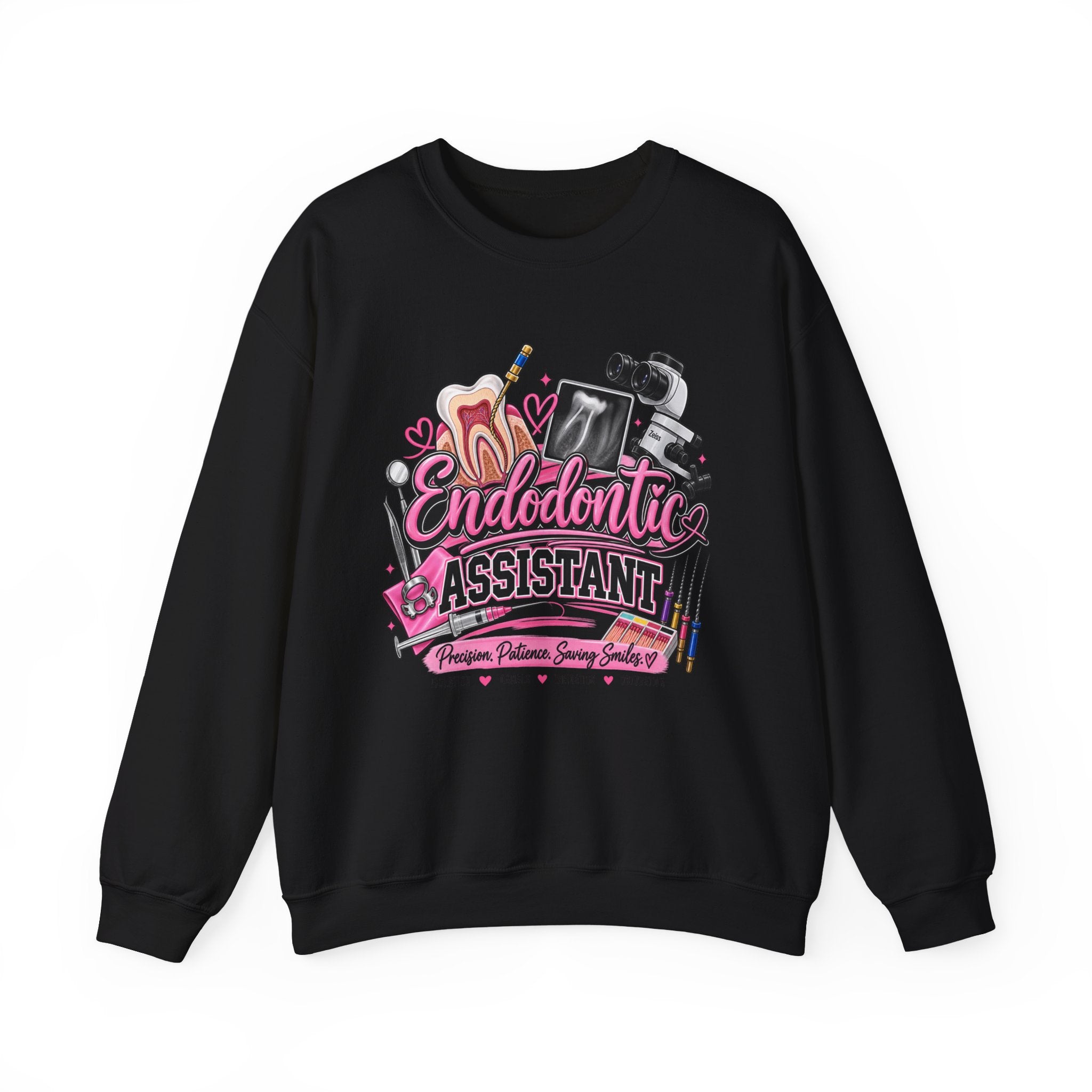 Endodontic Assistant Sweatshirt – Dental Team Crewneck, Cute Dental Tools Design