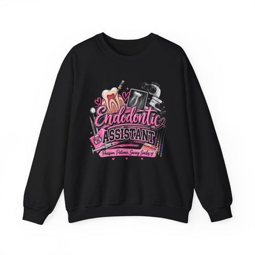 Endodontic Assistant Sweatshirt – Dental Team Crewneck, Cute Dental Tools Design