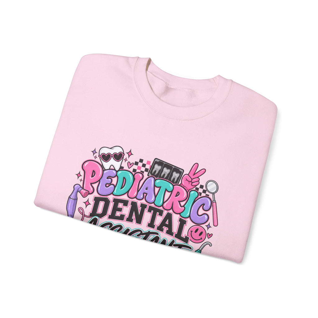 Pediatric Dental Assistant Sweatshirt — Cute Colorful Dental Crewneck