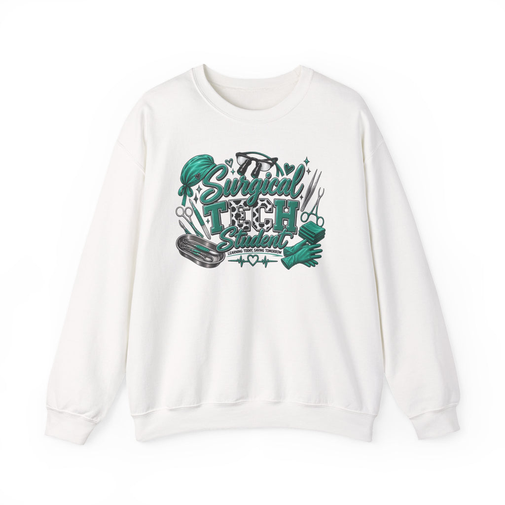 Clinical Support Crewneck Sweatshirt — "Pray Patient, Pray Clinical Support" Pink Ribbon Design