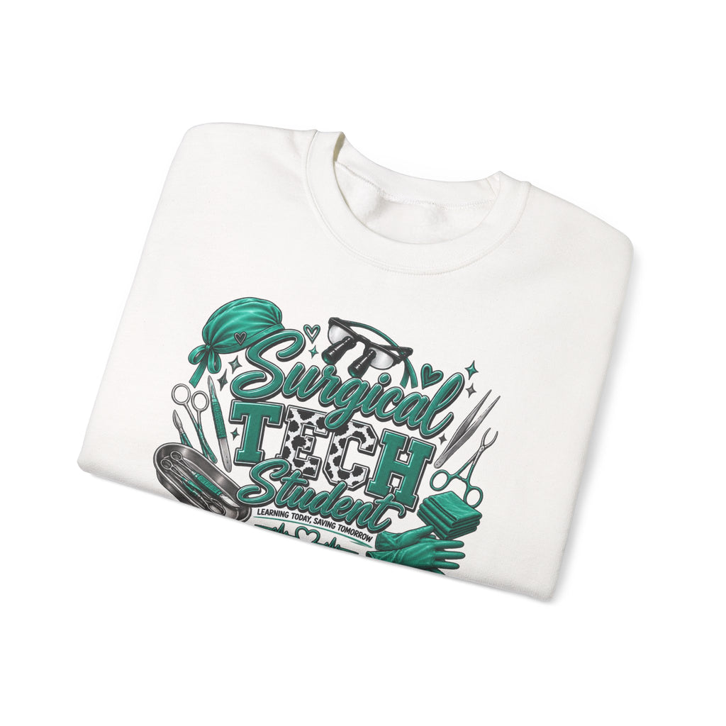 Clinical Support Crewneck Sweatshirt — "Pray Patient, Pray Clinical Support" Pink Ribbon Design