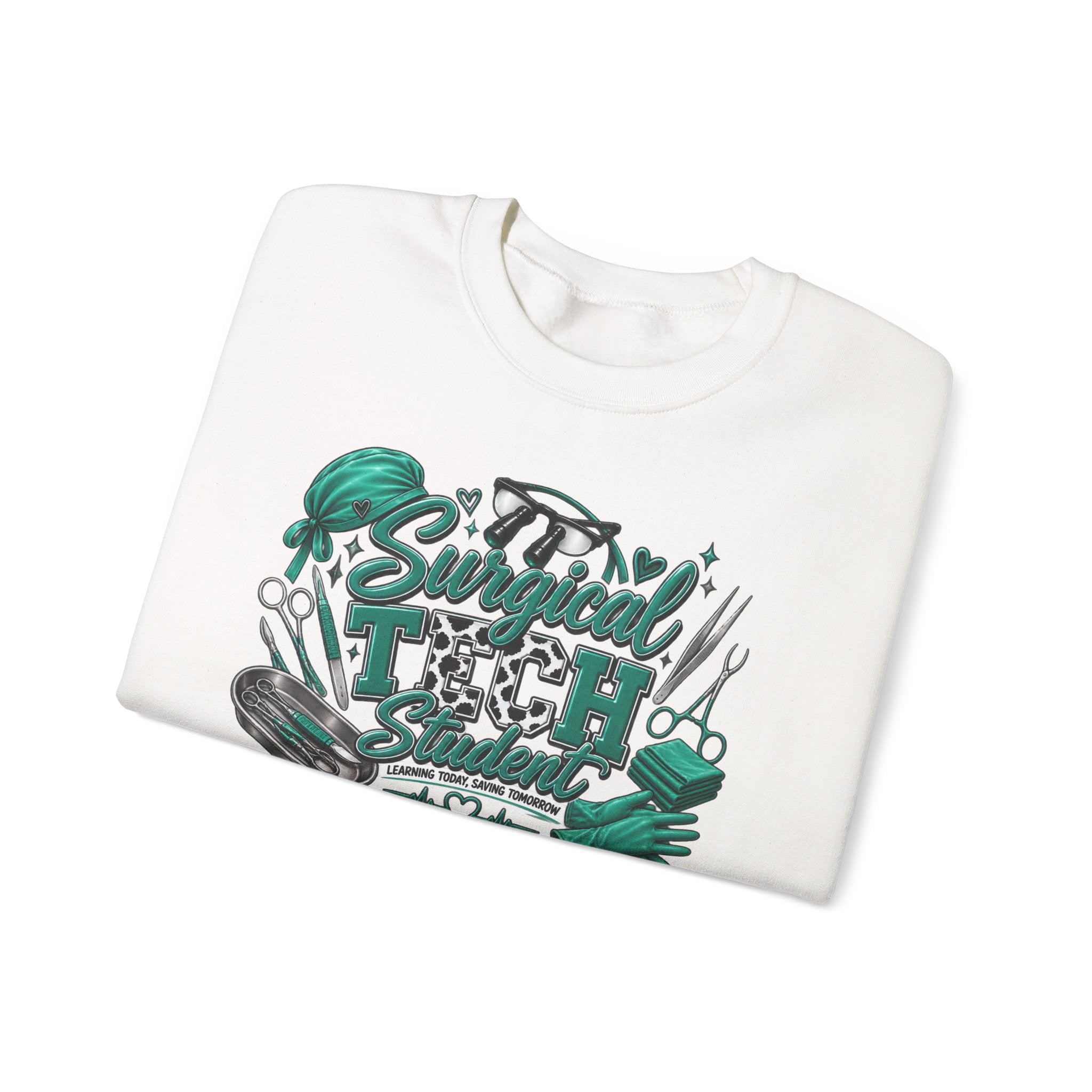 Clinical Support Crewneck Sweatshirt — "Pray Patient, Pray Clinical Support" Pink Ribbon Design