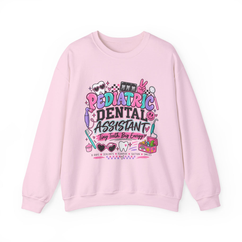 Pediatric Dental Assistant Sweatshirt — Cute Colorful Dental Crewneck
