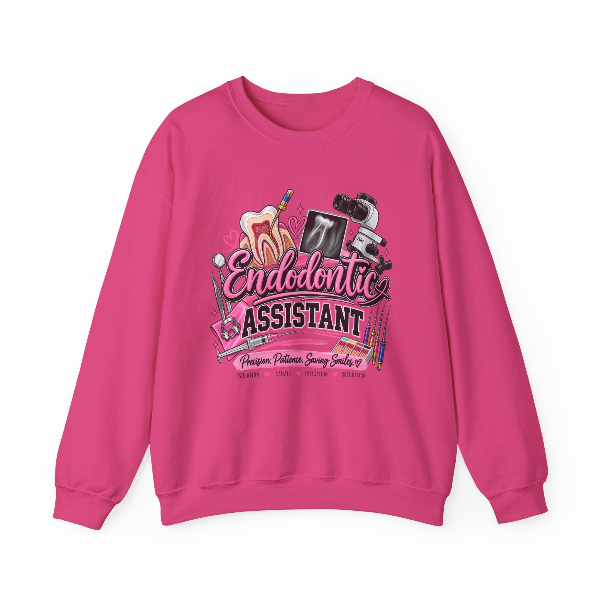 Endodontic Assistant Sweatshirt – Dental Team Crewneck, Cute Dental Tools Design