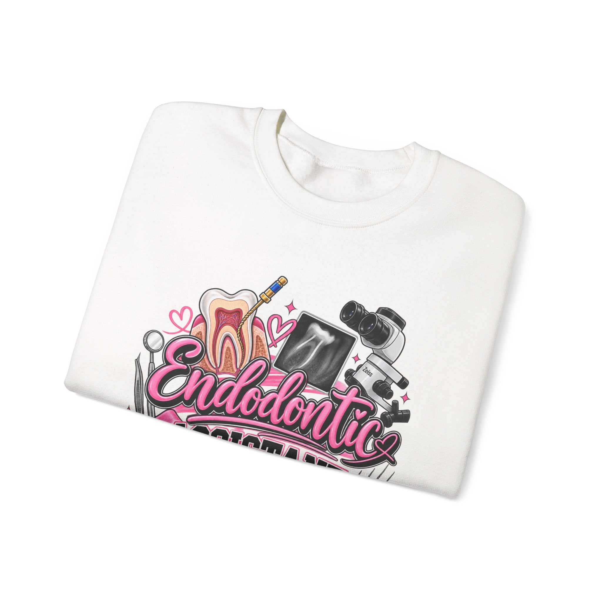 Endodontic Assistant Sweatshirt – Dental Team Crewneck, Cute Dental Tools Design