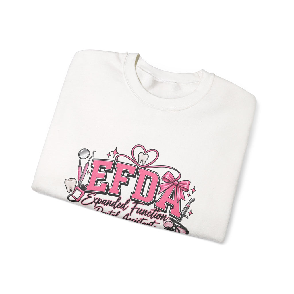 EFDA Dental Assistant Crewneck Sweatshirt — Expanded Function Dental Assistant Graphic Sweatshirt