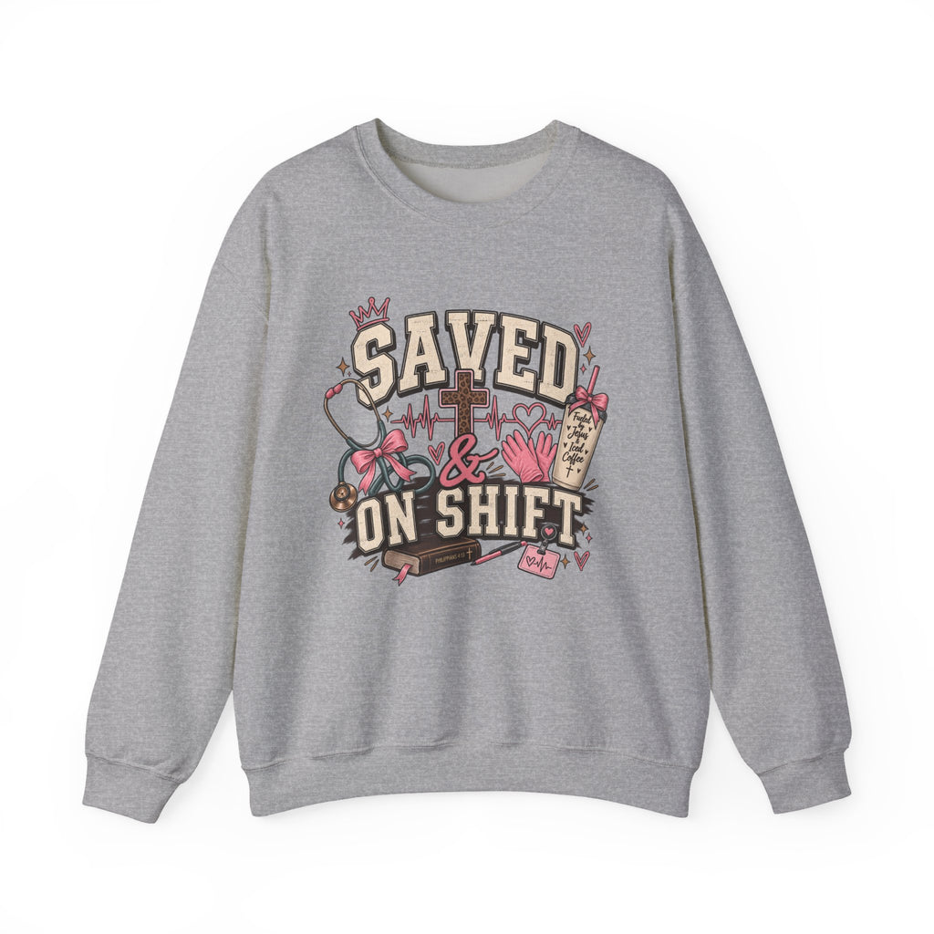 Saved & On Shift Crewneck Sweatshirt