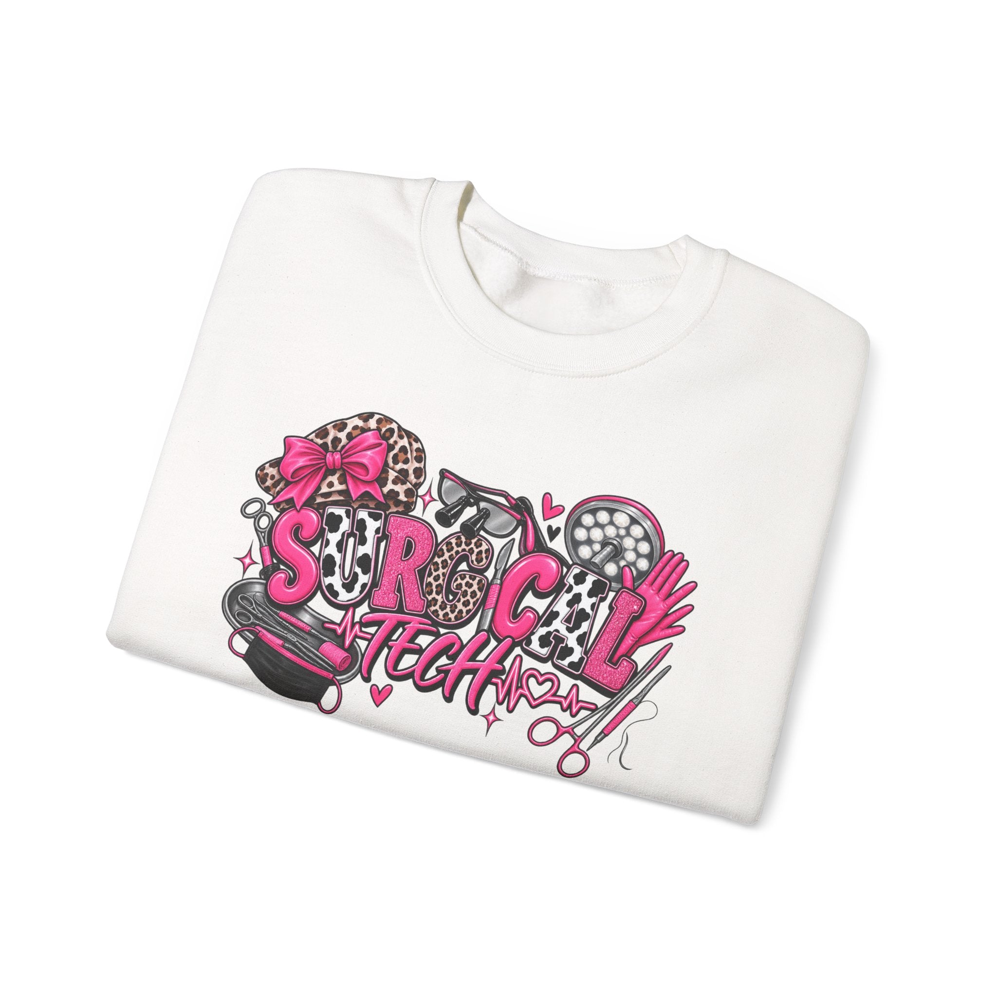 Cheetah Surgical tech Crewneck Sweatshirt —