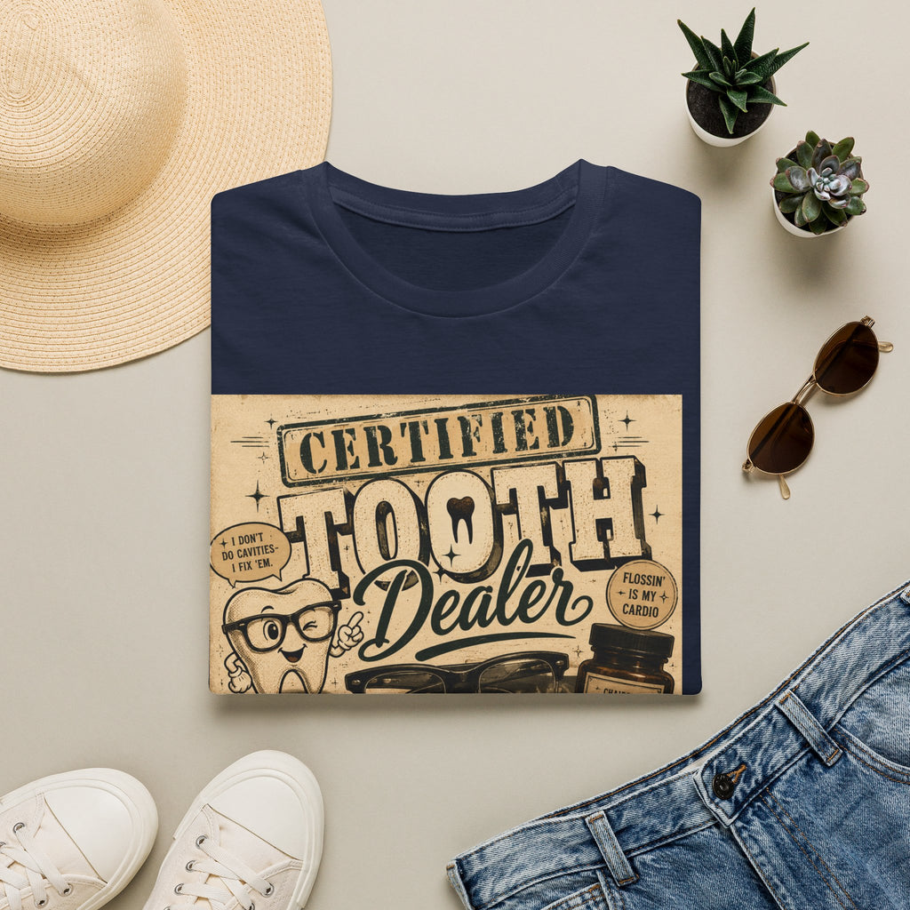 Certified Tooth Dealer T-Shirt — Funny Dental Hygienist Dentist Gift