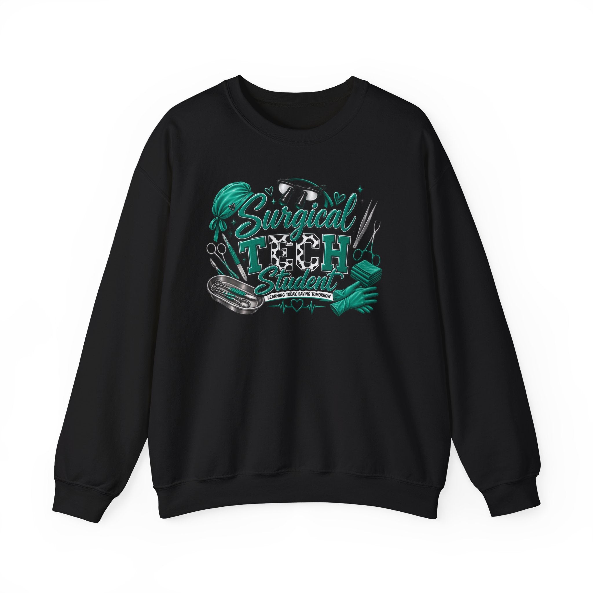 Clinical Support Crewneck Sweatshirt — "Pray Patient, Pray Clinical Support" Pink Ribbon Design