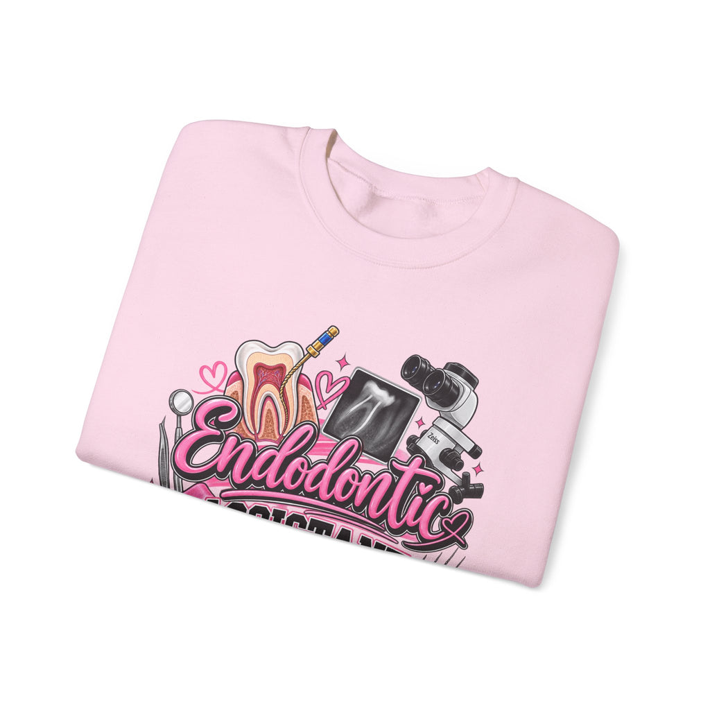 Endodontic Assistant Sweatshirt – Dental Team Crewneck, Cute Dental Tools Design