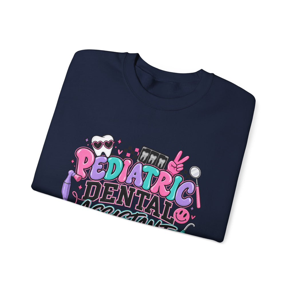 Pediatric Dental Assistant Sweatshirt — Cute Colorful Dental Crewneck