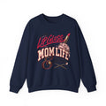 Mom Life Sweatshirt — "A Little Lip Gloss, A Lot of Mom Life" Cozy Crewneck for Moms
