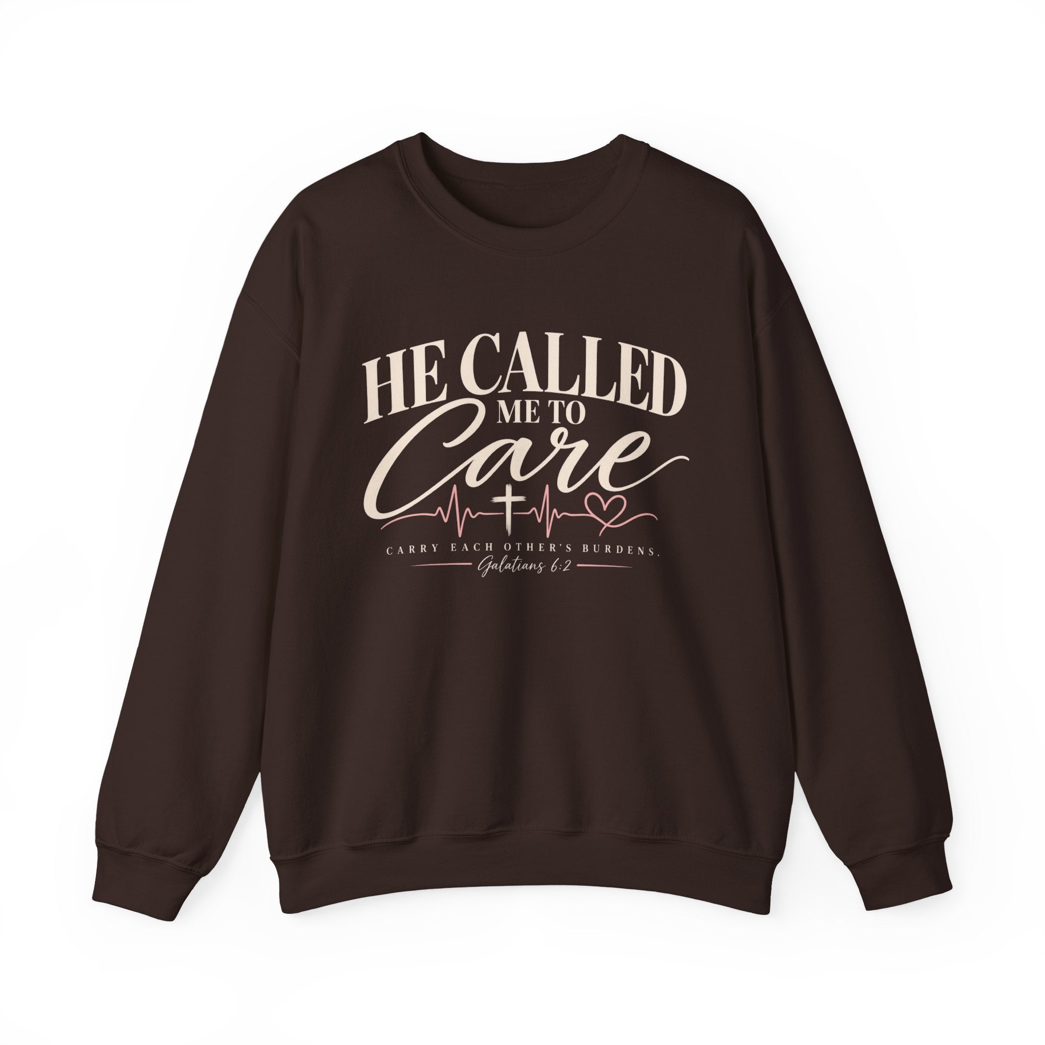 He Called Me to Care Sweatshirt — Christian Nurse Healthcare Crewneck