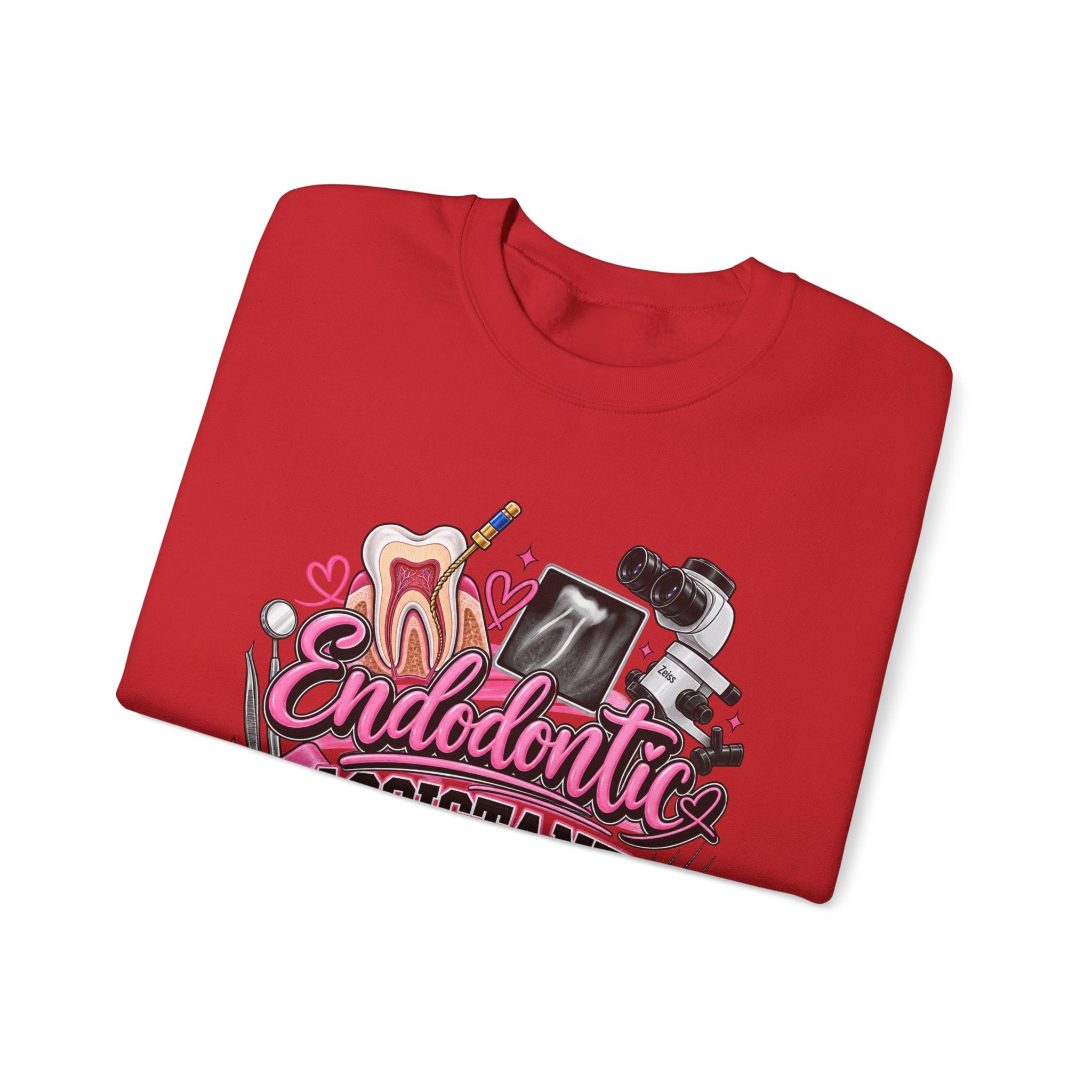 Endodontic Assistant Sweatshirt – Dental Team Crewneck, Cute Dental Tools Design