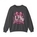 LPN Licensed Practical Nurse Pink Bow Crewneck Sweatshirt
